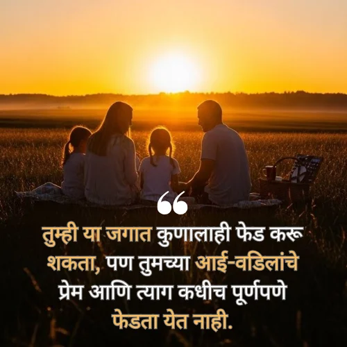 Guru Purnima Quotes in Marathi Aai Baba
