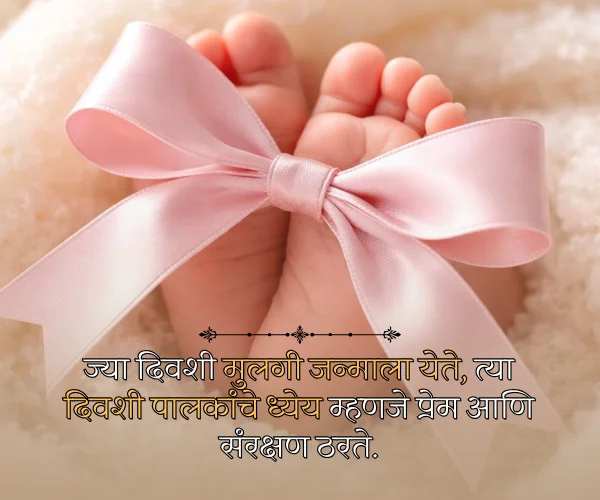 New Born Baby Princess Daughter Quotes in Marathi New Born Baby Princess Daughter Quotes in Marathi