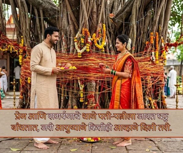 Vat Purnima Quotes in Marathi for Husband