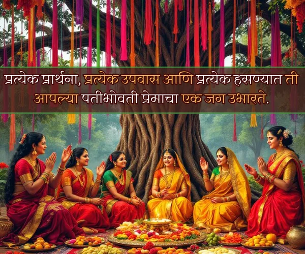 Vat Purnima Quotes in Marathi for Wife