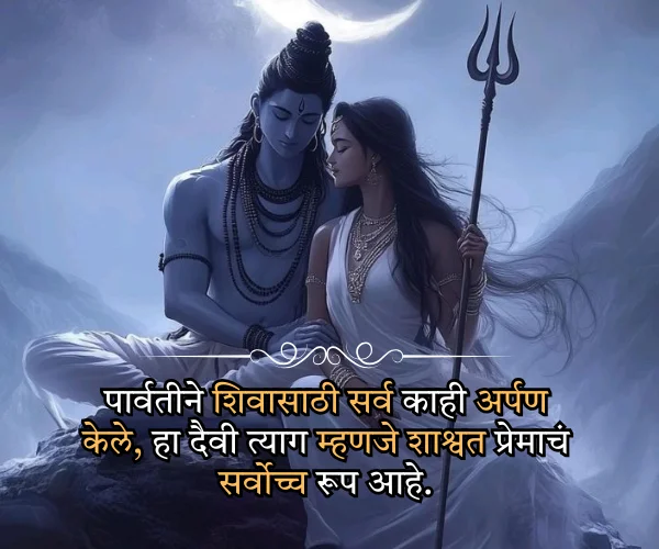Mahadev Love Quotes in Marathi
