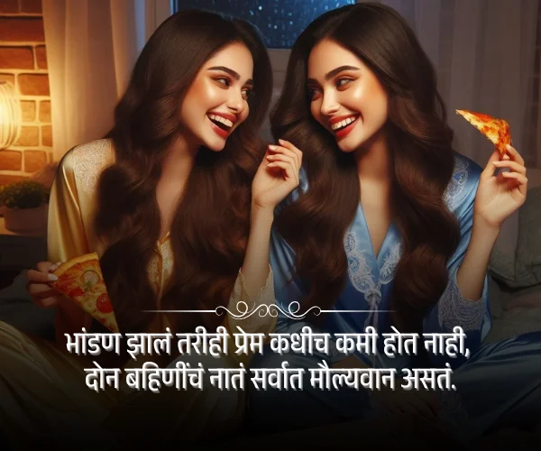Shayari Two Sister Quotes in Marathi
