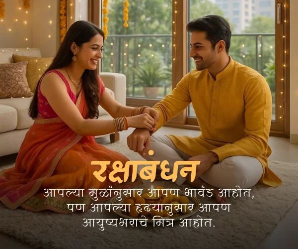 Whatsapp Raksha bandhan Quotes in Marathi Whatsapp Raksha bandhan Quotes in Marathi