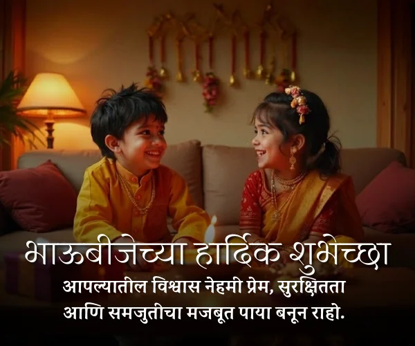 Bhaubeej Wishes in Marathi Images