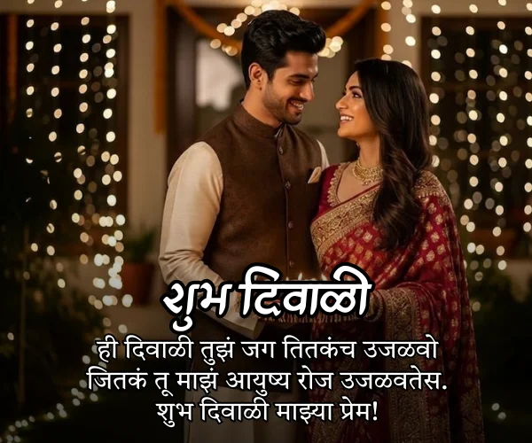 Diwali Padwa Wishes for Wife in Marathi Diwali Padwa Wishes for Wife in Marathi