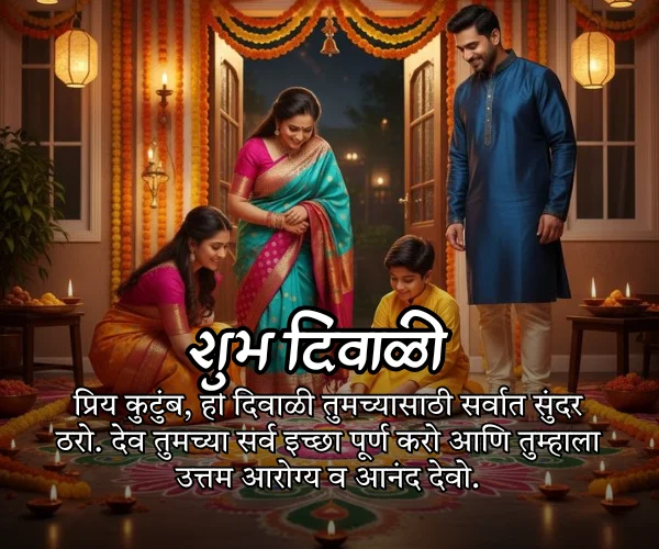Diwali Wishes in Marathi for Family Diwali Wishes in Marathi for Family