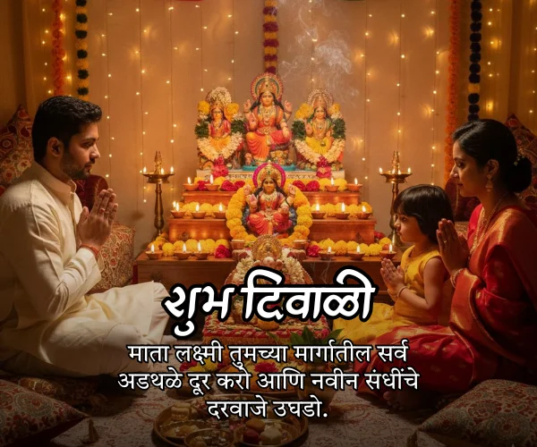 Laxmi Pujan Diwali Wishes in Marathi Laxmi Pujan Diwali Wishes in Marathi